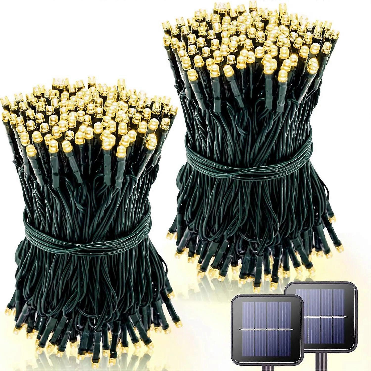 Nneoba Solar Christmas Lights Outdoor Waterproof String 8 Modes