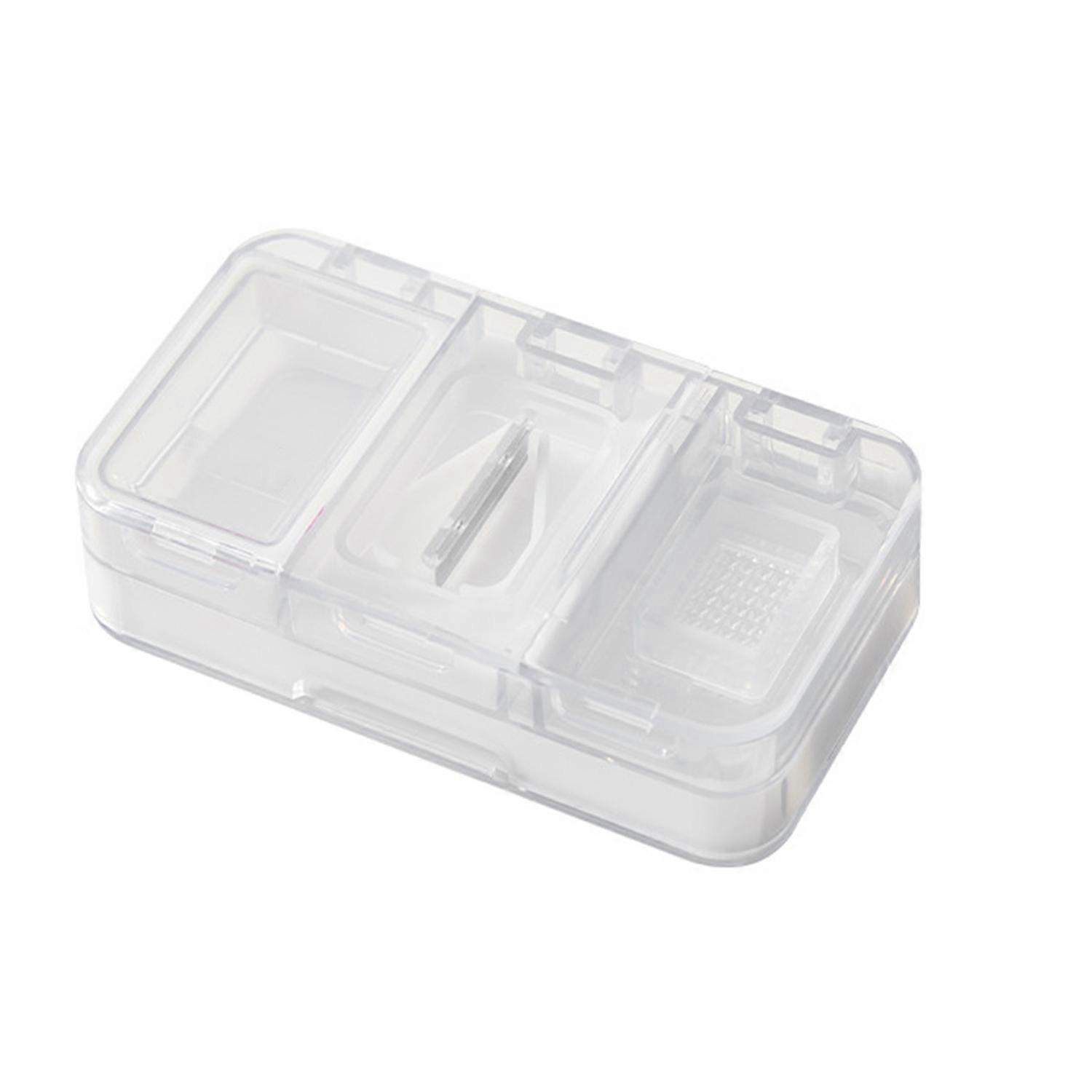 Pill Case Easy to Carry Compartmental Design Sealed Moisture-proof Double Layer Charge Tablet