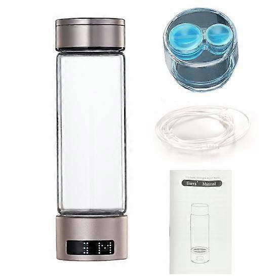 400ML Portable Hydrogen Water Generator Bottle Health Boosting Ionizer with SPE PEM Technology Healthy Water Cup