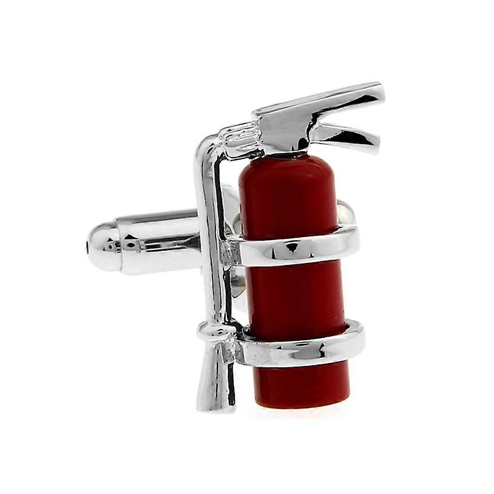 Firefighter Cufflinks Pair - Fire Extinguisher Design Gift Set