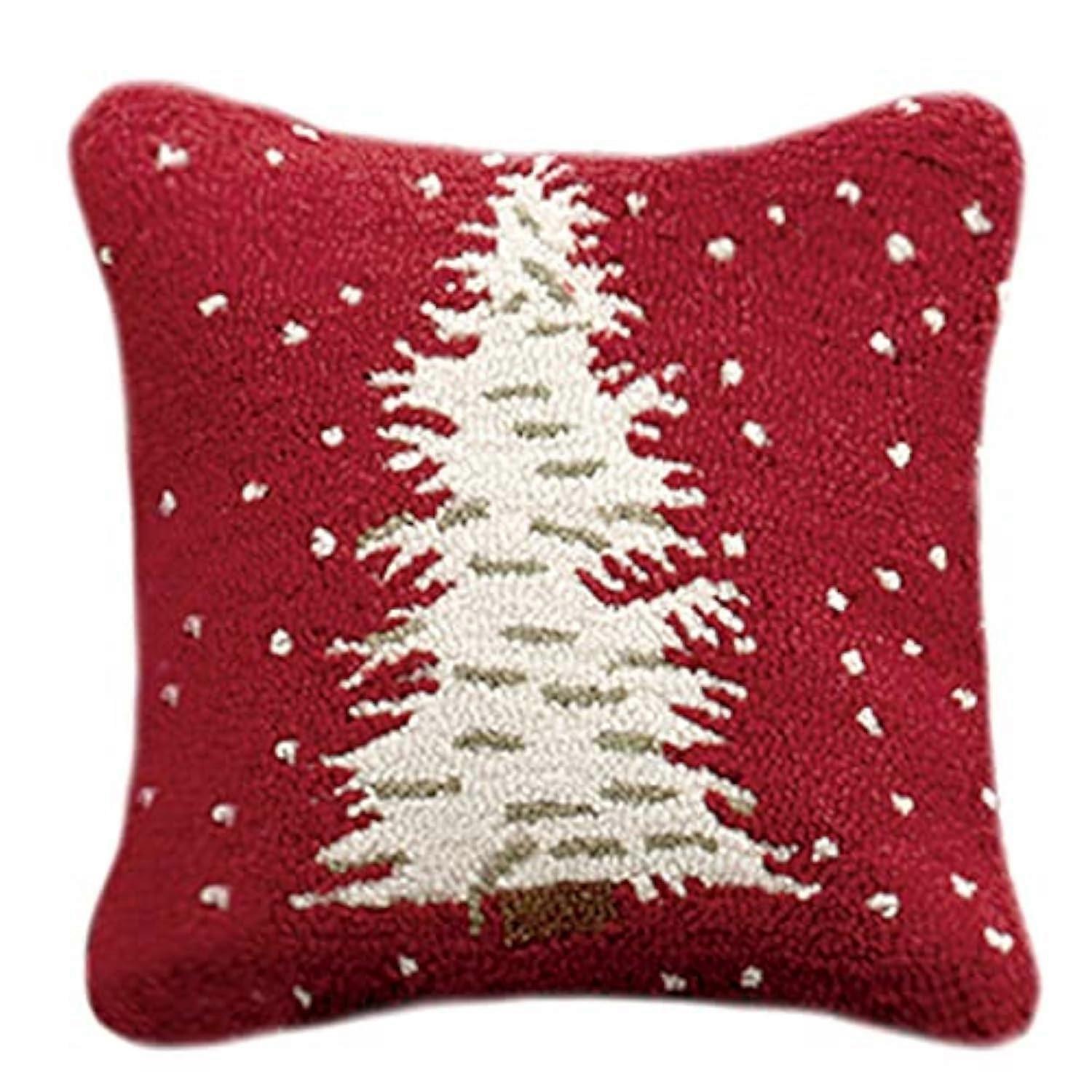 Latch Hook Pillow Kit 43x43cm Handmade for Beginners, Home and Sofa Decoration, Easy Crafting Project