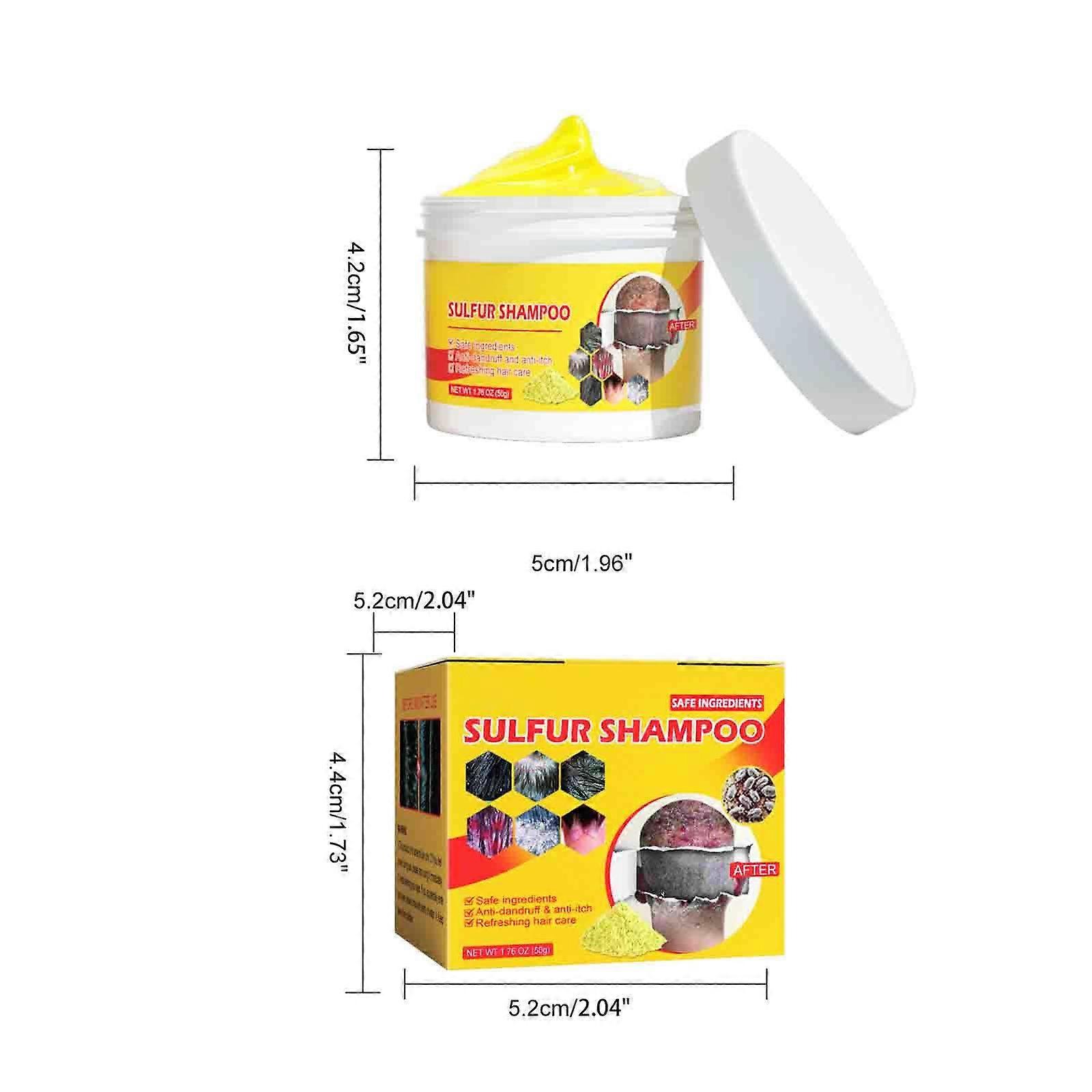 Sulfur Shampoo For Removing Lice Relieving Itching Controlling Oil Cleaning Hair Follicles Removing And Scalp PU2037