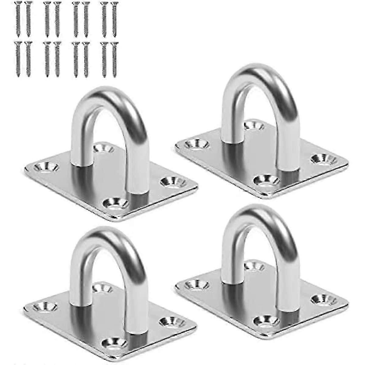 مجموعة من 4 لوحة العين الفولاذ المقاوم للصدأ غطاء لوحة العين لوحات ، الفولاذ المقاوم للصدأ الجدار تصاعد العيينة لوحة السقف هوك العيينة لوحة السنانير لشنقا قارب