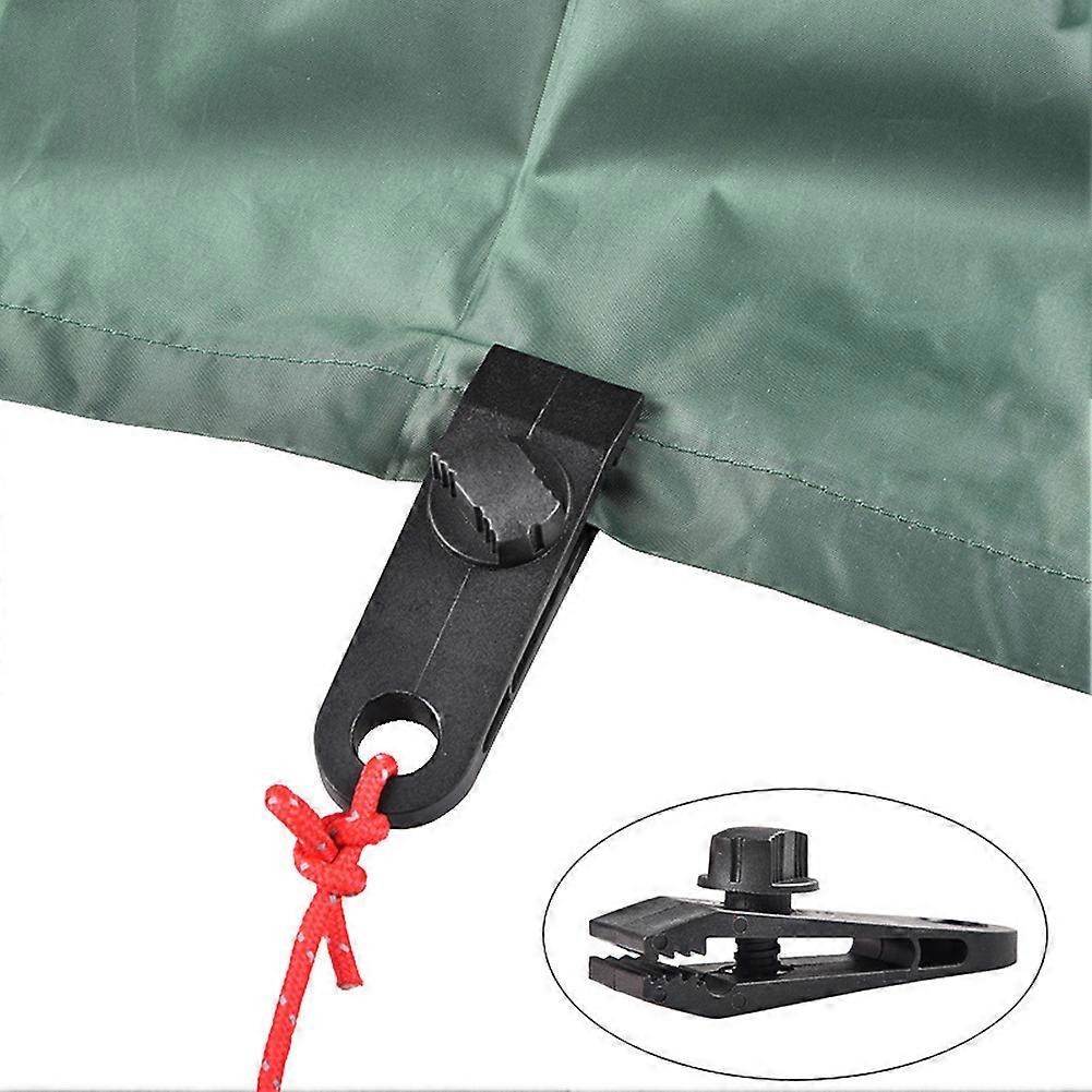1 Set of Tent Clips Tent for Awning Clips Tarp Bungee Jumping Rope Quick Hook Set Canopy Hangers Caravan Jaw Grip Trap Tighten Tools 2022 New