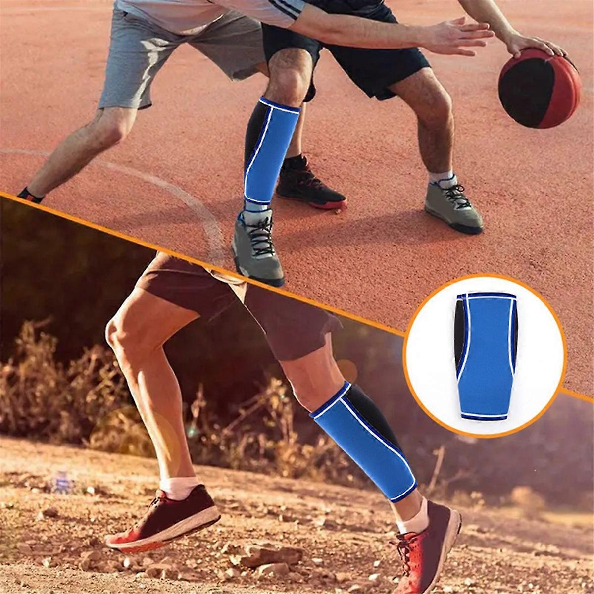 Weight Lifting Calf Sleeves with 5MM Neoprene Deadlift Shin Guards Sleeves for Men&Women M