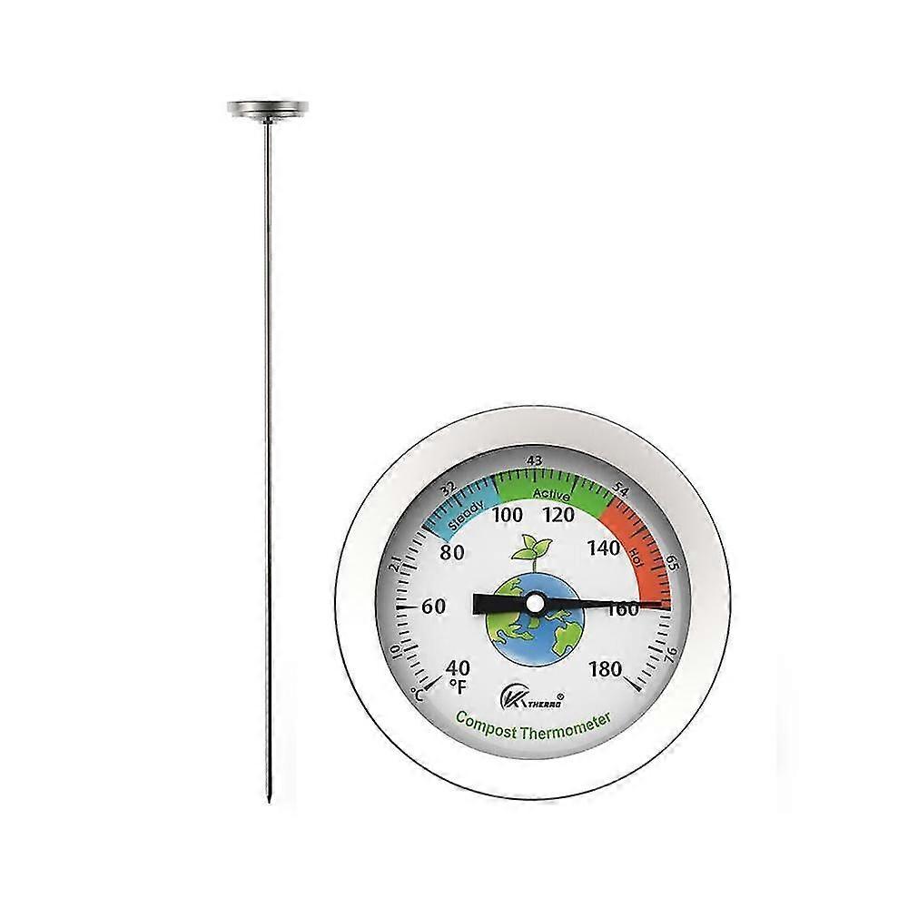 jord termometer rustfritt stål sonde gjødsel termometer utvidet mat termometer