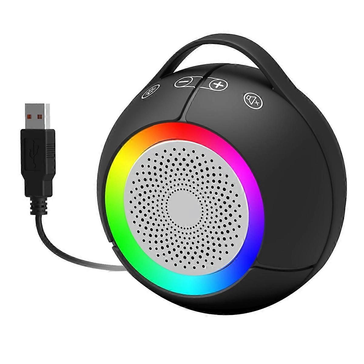USB Computer Speakers for Desktop PC Laptop Speakers with RGB Light