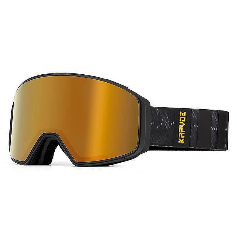 Ski Goggles - For Men, Women and Teens - VIVID Lenses - Anti-Fog Ventilation Technology - OTG (Over the Glasses)