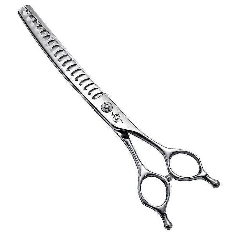 Fenice Professional 7 بوصة JP VG10 Steel Super Curved 38 مقصات العناية بالكلاب مقص مقص مقص منحني للكلاب معدل ترقق 80٪