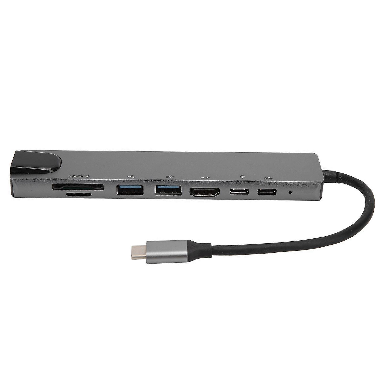 Docking Station 8 in 1 TypeC Multifunction Converter Laptop OnScreen Port Replicator