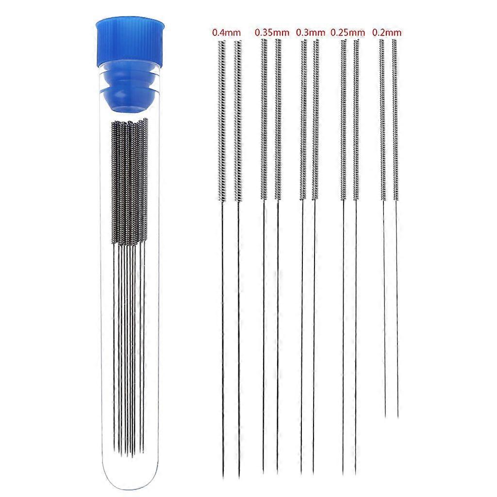 3D κιτ καθαρισμού ακροφυσίων εκτυπωτή 0.2mm / 0.25mm / 0.3mm / 0.35mm / 0.4mm βελόνες 10PCS