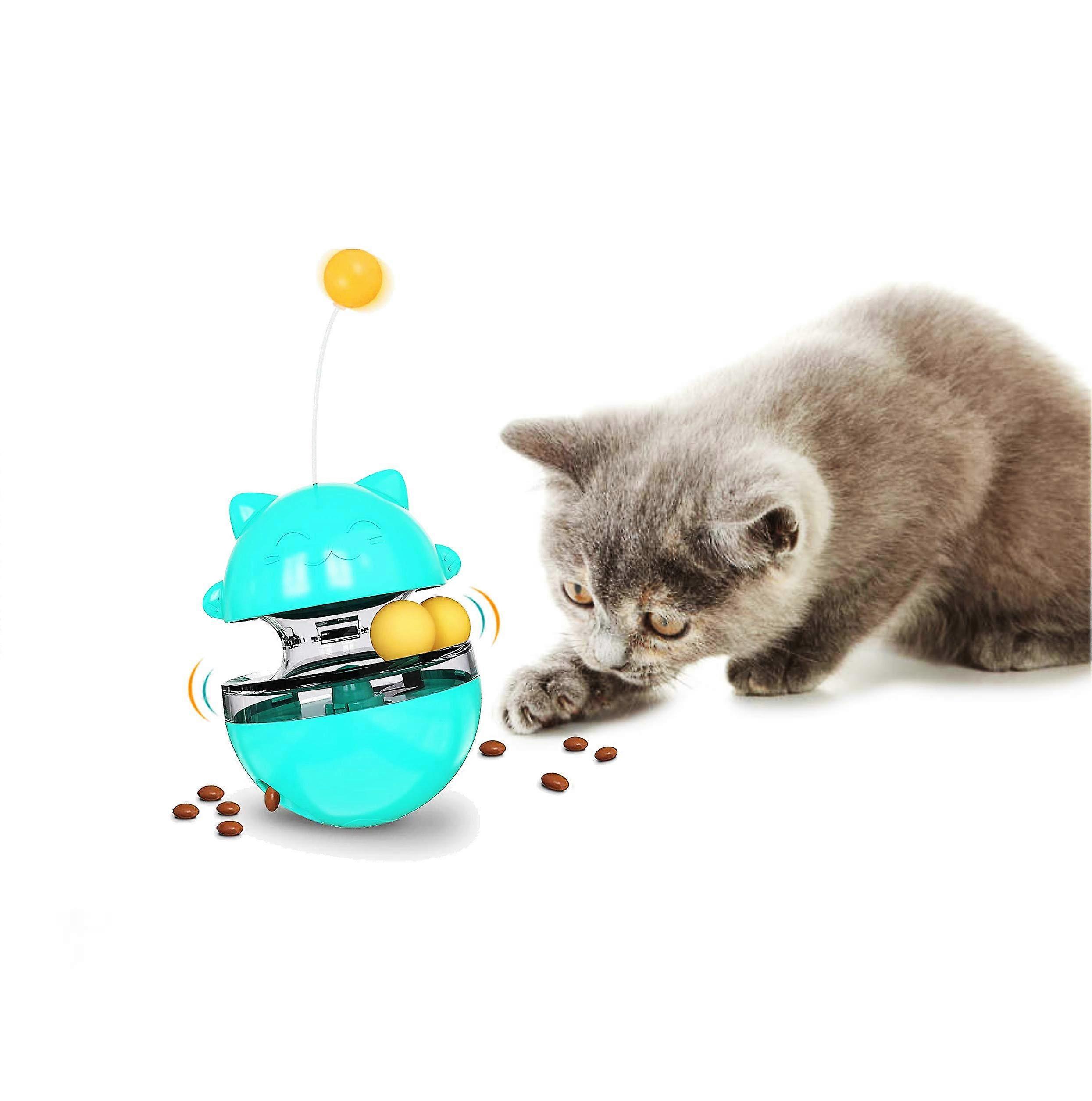 Interactive Cat Treat Puzzle Feeder for Cats - Slow Feeding, Durable Plastic, Engaging Design, Stimulates Natural Hunting Instinct