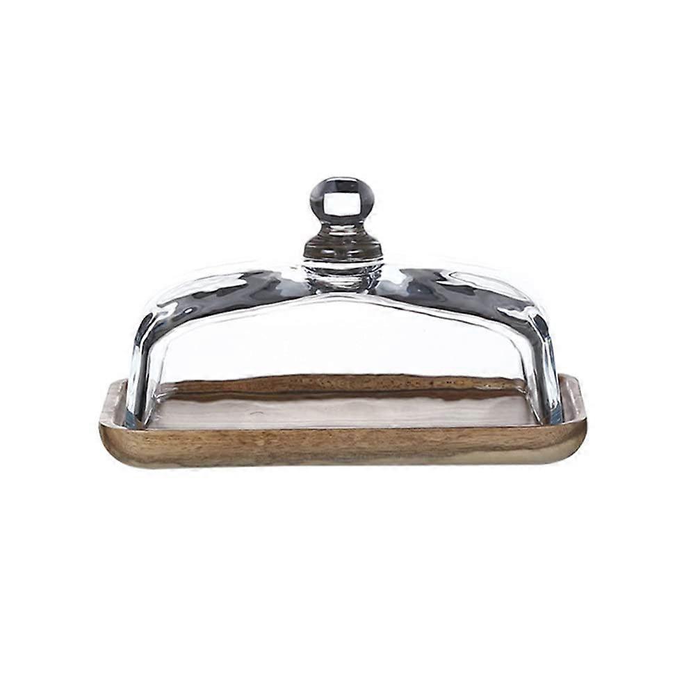 Clear Glass Dessert Dome for Cheese Pastries Candy Snack Display