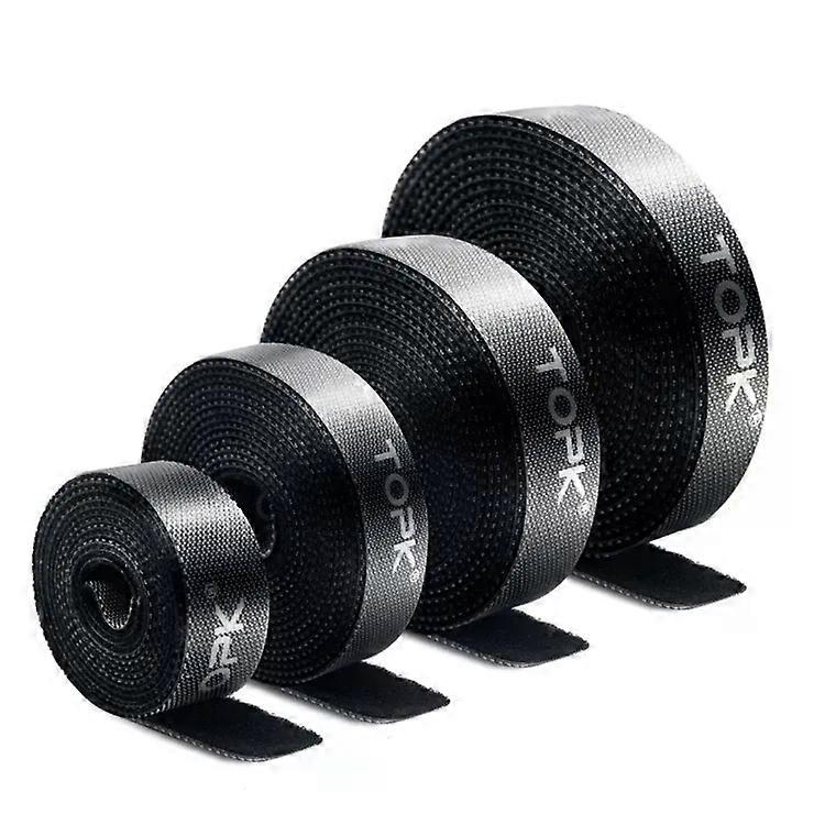 Reusable Nylon Cable Ties-4 PCS Dividable Hook & Loop Fasteners,1m Length