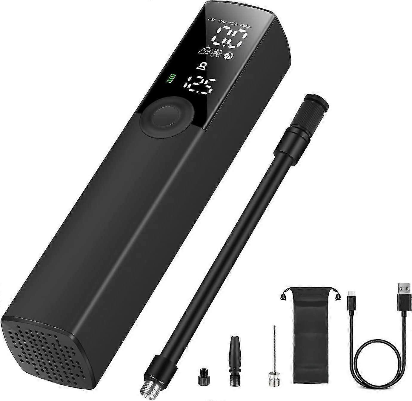 مضخة الدراجة الكهربائية BP188 ، مضخة هواء كهربائية 120psi ضاغط هواء محمول صغير للدراجة ، دراجة نارية ، كرات ، إطارات سكوتر ، حلقات السباحة