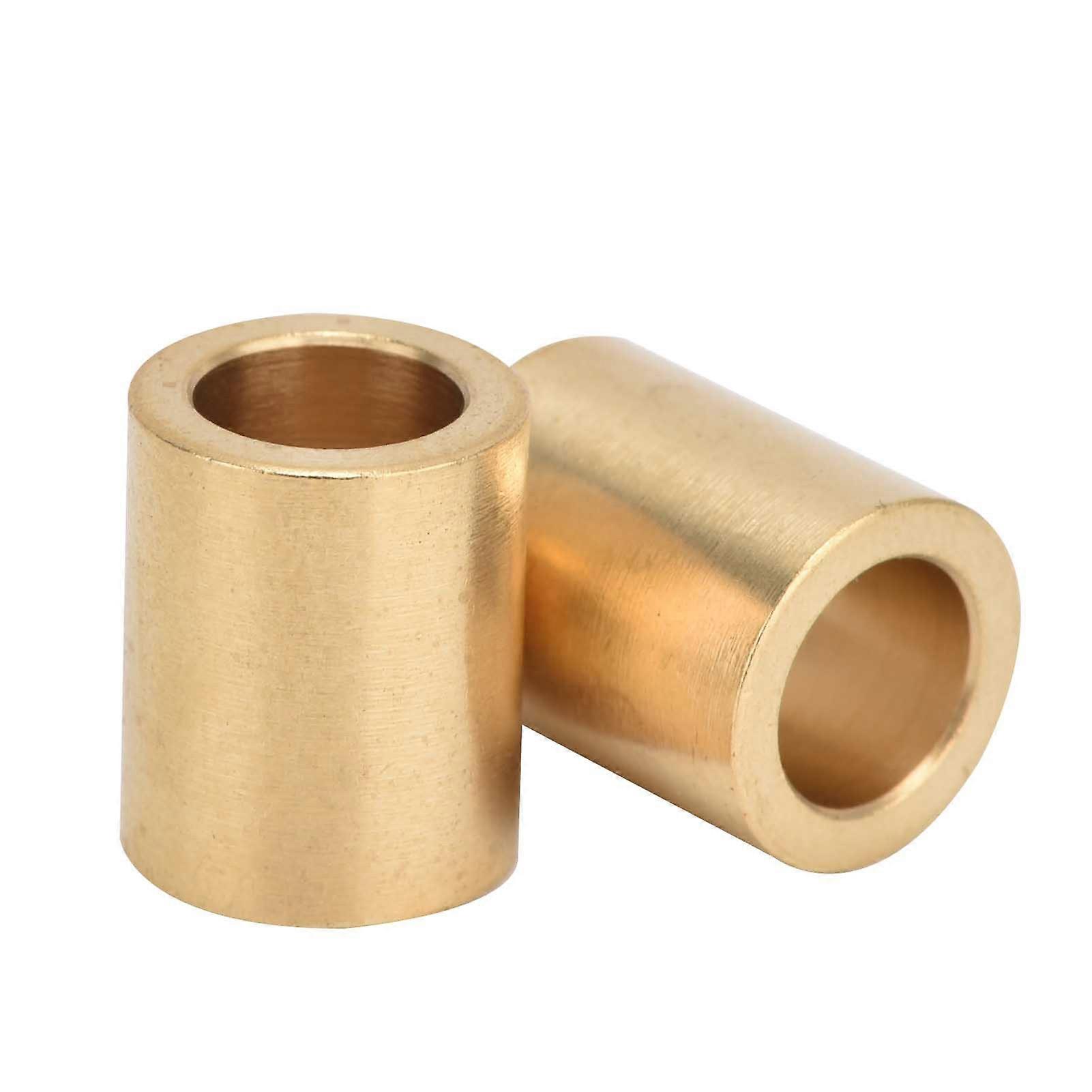Pack of 8 self-lubricating brass bushings, 8mm bore x 12mm outer diameter x 15mm length, special bearing bushings for brass slides
