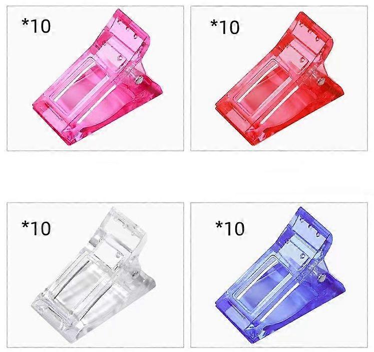 40* transparent clip Crystal fixed clip tool holder