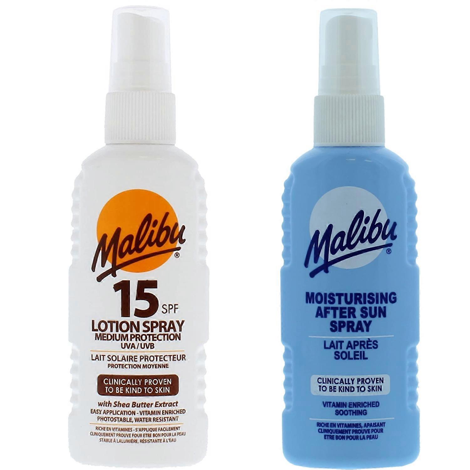 Malibu SPF15 Spray 100ml + Spray After Sun 100ml