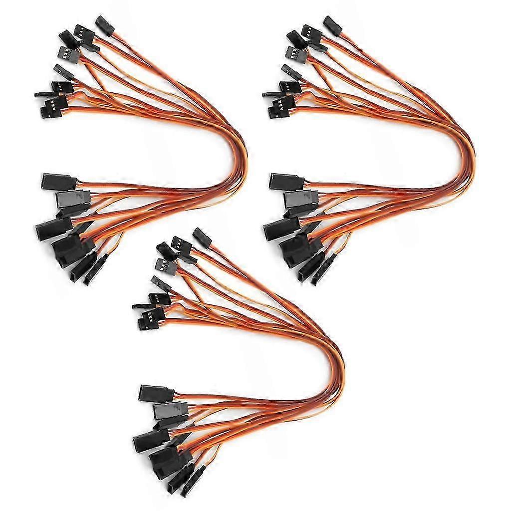 300 mm súprava predlžovacích káblov 30ks pre drôt servo kábla lietadla na diaľkové ovládanie