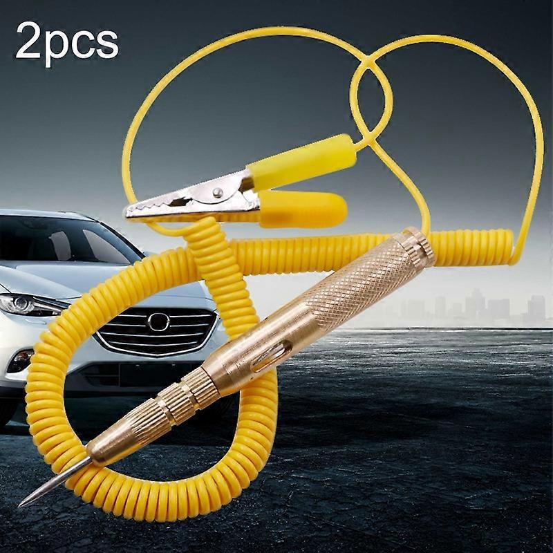 2pcs 6-24V Car Circuit Test Pen LED Multi Function Test Passing Test Light Test Light Test Pen, Model: Spring Style LED Spring Test Pen