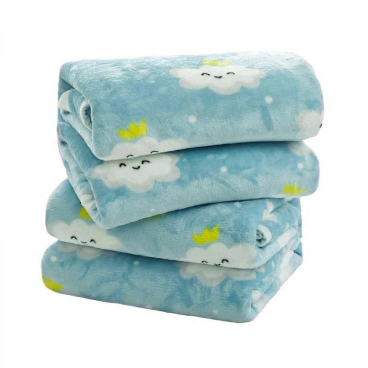 Fluffy Warm Baby Throw Blanket for Boys, Cot Size