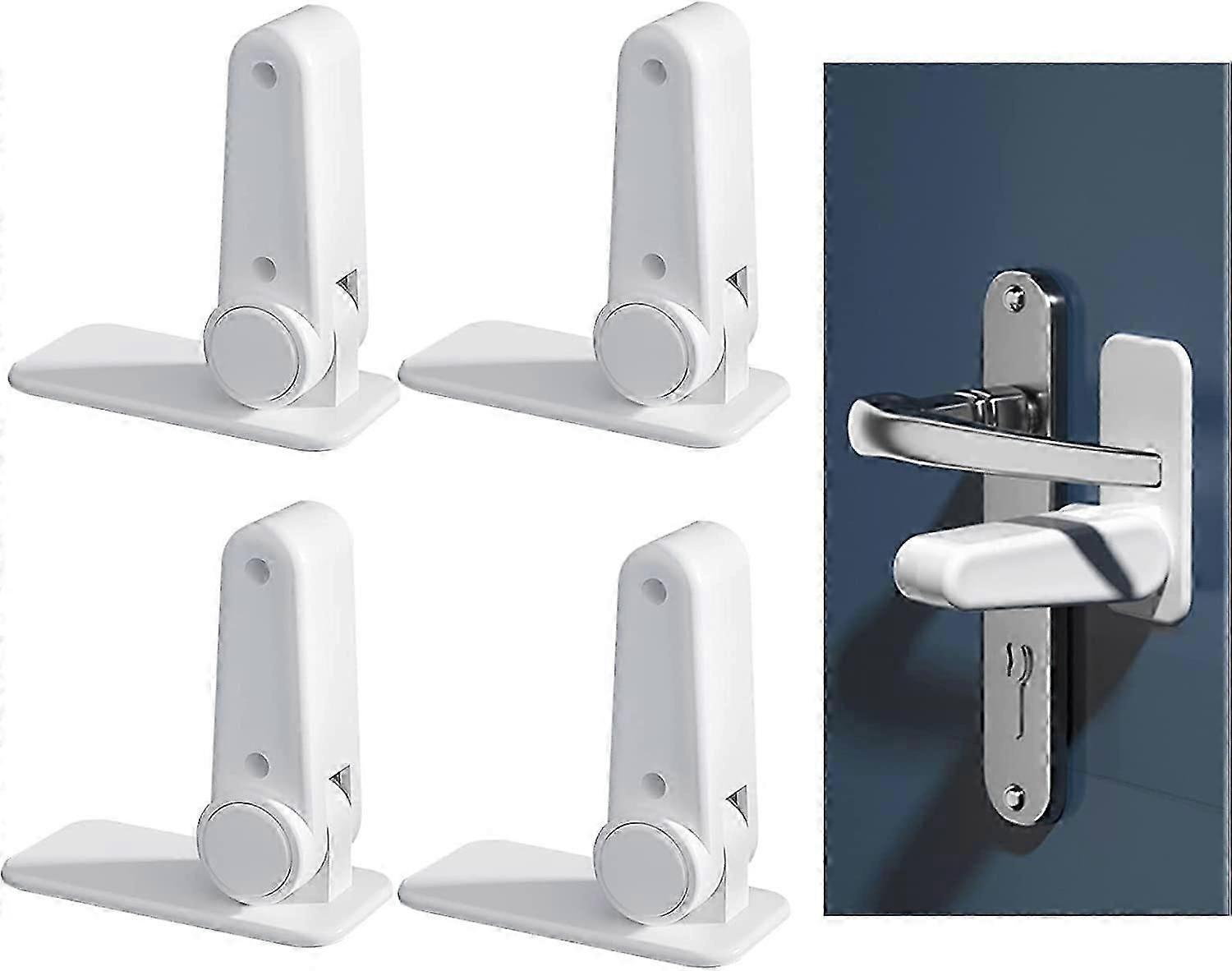 child safety window, 4 pieces child safety door, child safety window handle, 3M adhesive child safety window for babies and pets