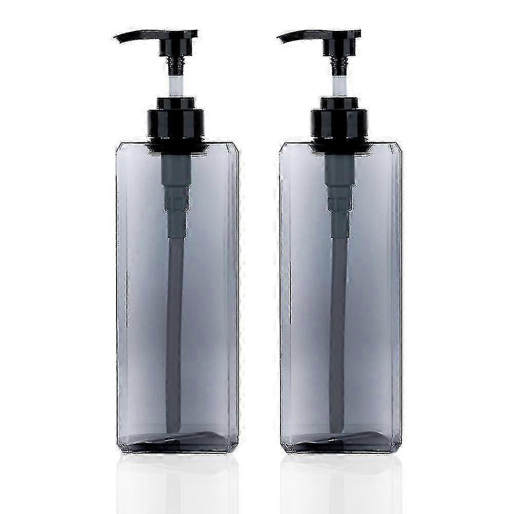 2pack 1000ml Pump Bottle Dispenser Refillable Square Dispenser Empty Pump Bottle For