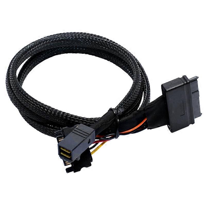 Mini SAS SFF8643 U.2 To 8639+15PIN Power Cable NVMe Hard Disk Data Connection Cable SFF8643 To SFF86