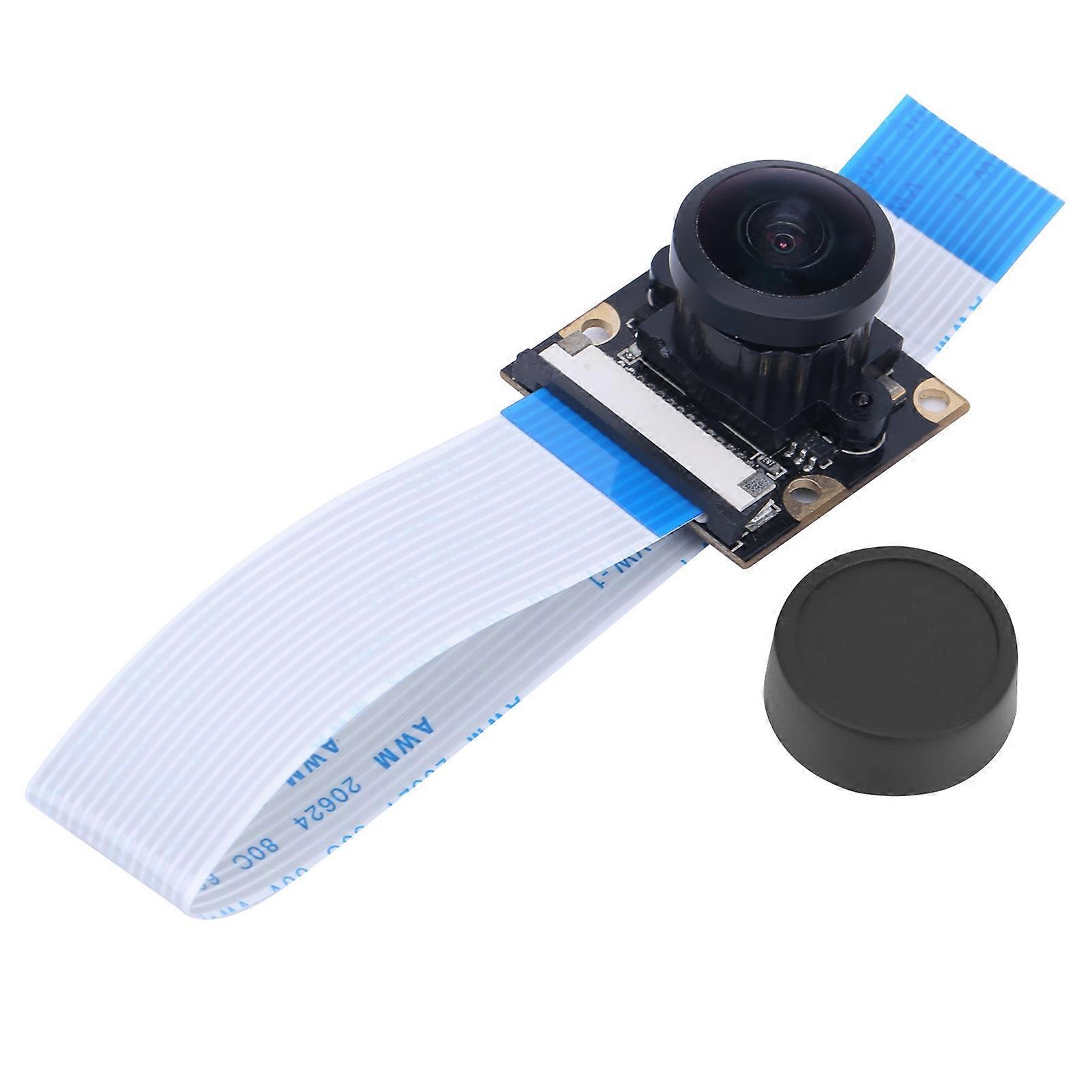 5MP Camera Module 222° Field Angle Manual Focus Lens for Raspberry Pi 4 Generation 3b