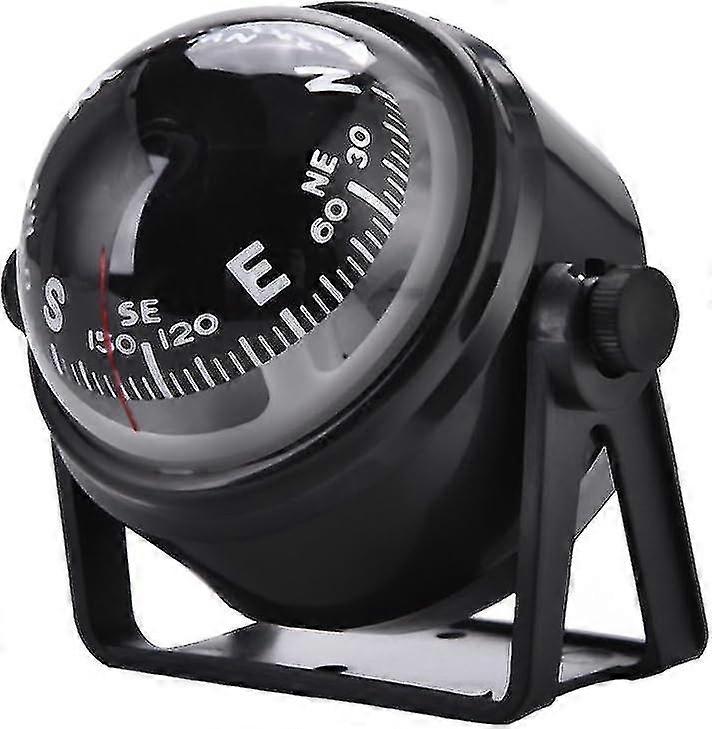 Outdoor Car Navigation Compass for Camping with Black Boat Model