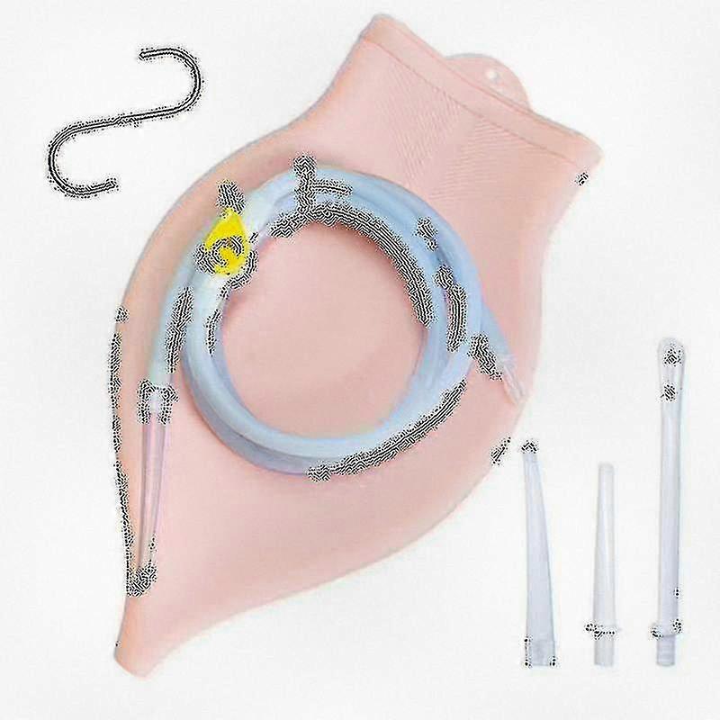 2024 Silicone Enema Bag Kit with Foldable Nozzle for Hygiene and Health - Available in 2/3/4 liters with Free Shipping