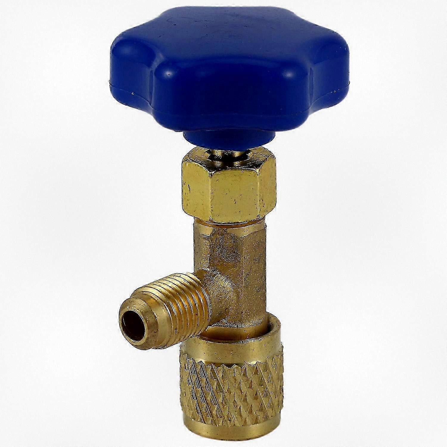 Low Pressure Dispensing Valve Bottle Opener with 1/4 SAE Connector for Refrigerant Bottle Can Tap Compatible with R22 and Similar Models