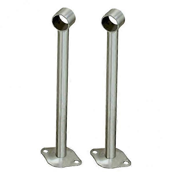 6x 2 Pieces Ceiling Mount Bracket Stainless Steel Brushed Bracket Wardrobe