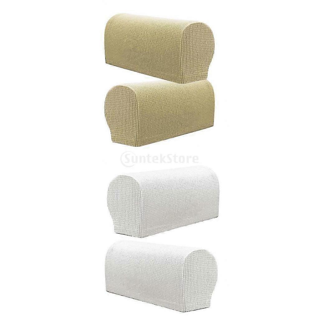 2 XWaterproof Stretch Machine Washable Sofa Armrest Cover Slipcovers