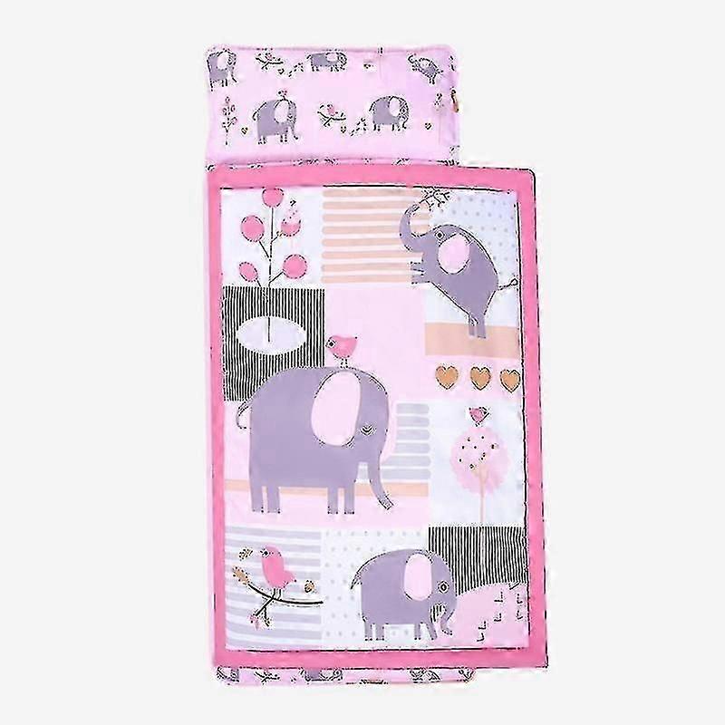 Kids Nap Mat with Weighted Blanket for Daycare with Pillow, Toddler Nap Mat for Preschool and Sleepo