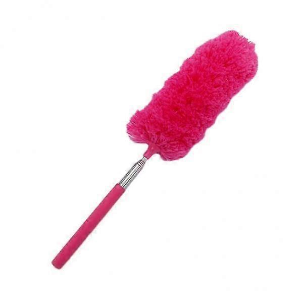 2xMicrofiber Bendable Extension Hand Duster Washable Cleaning Dust Rose Red , 2