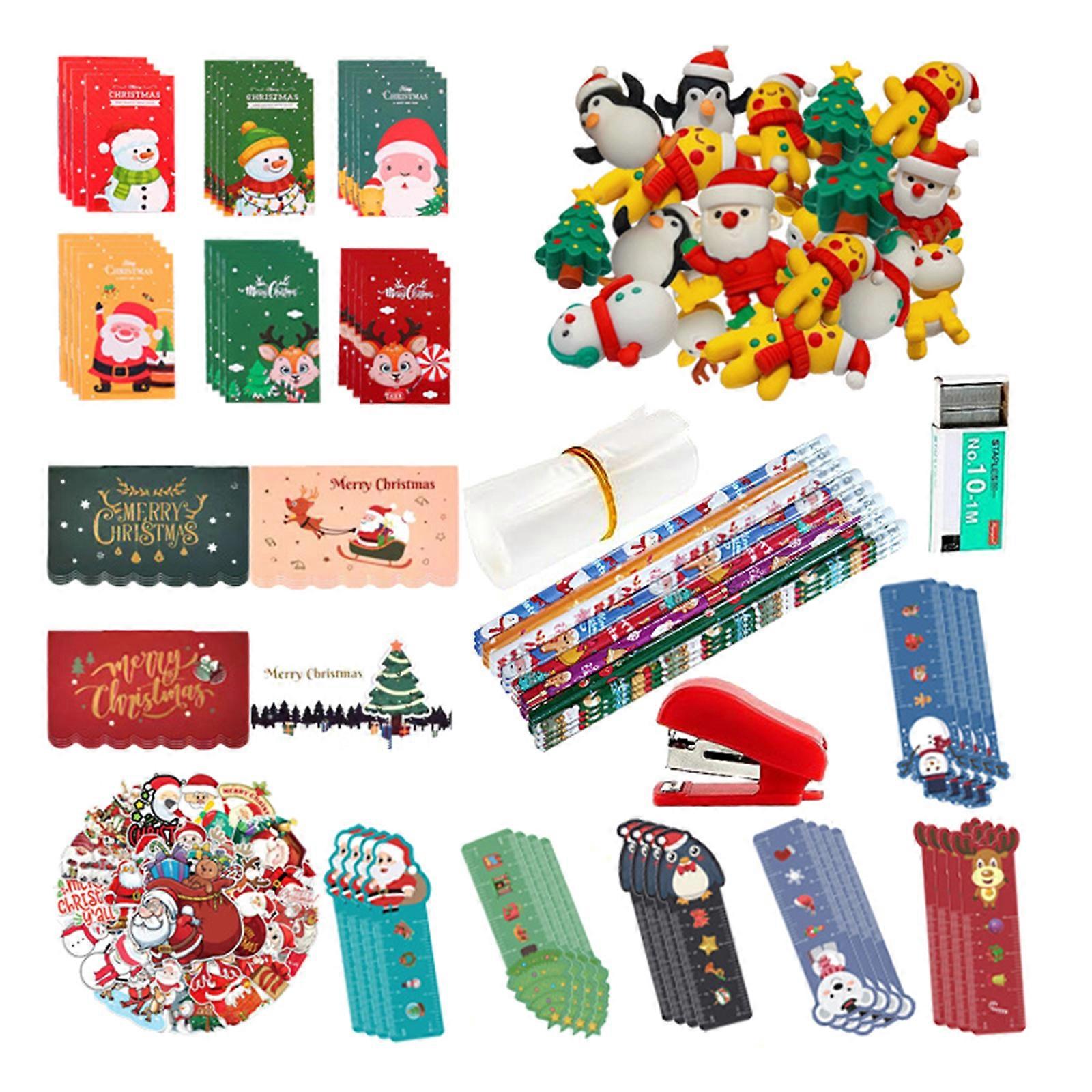クリスマステーマステーショナリーセット鉛筆クリスマスステーショナリーバッグスタッファーステーショナリースーツクリスマスグッディバッグスタッファー