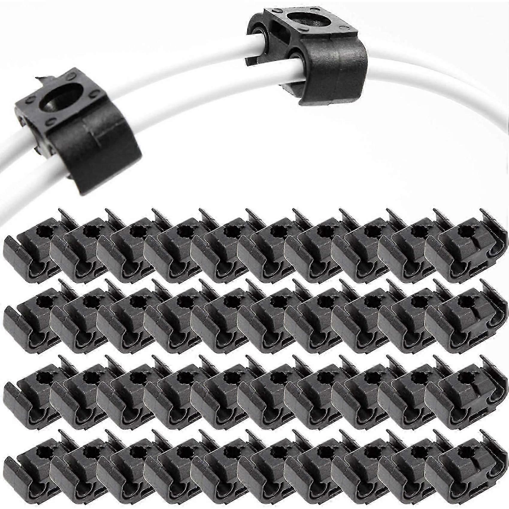 40pcs 2 υποστήριγμα συγκράτησης συνδετήρων γραμμών σωλήνων φρένων 811611797 διπλό κλιπ βάσης σωλήνων 4.75mm Bla