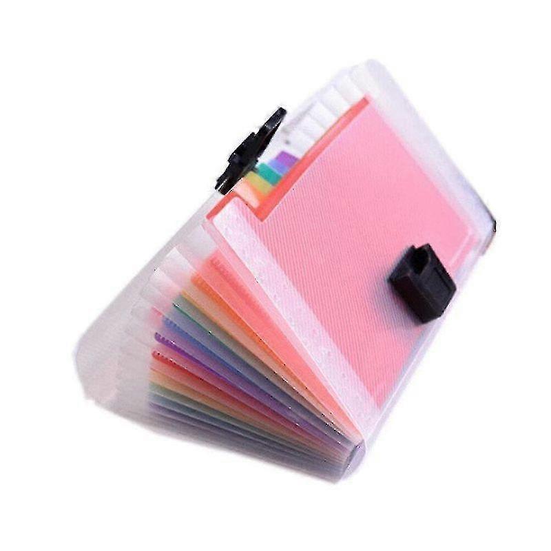 A6 File Folder, 13 Pockets Rainbow Expanding Folder Accordion Folder Organizer For Files Documents