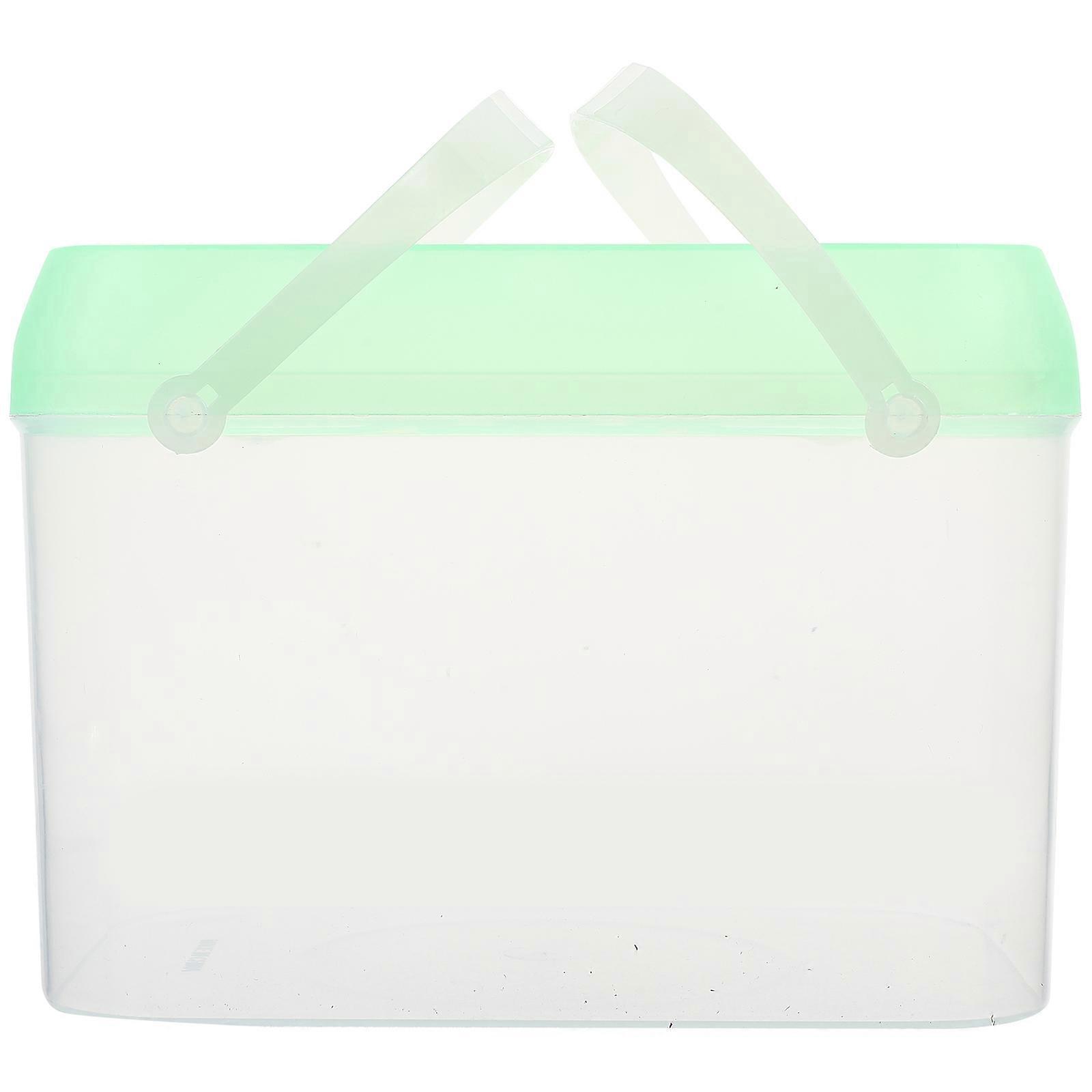 Large Portable Clear PP Plastic Fish Tank Small Pet Nest for Home Decor Random Color
