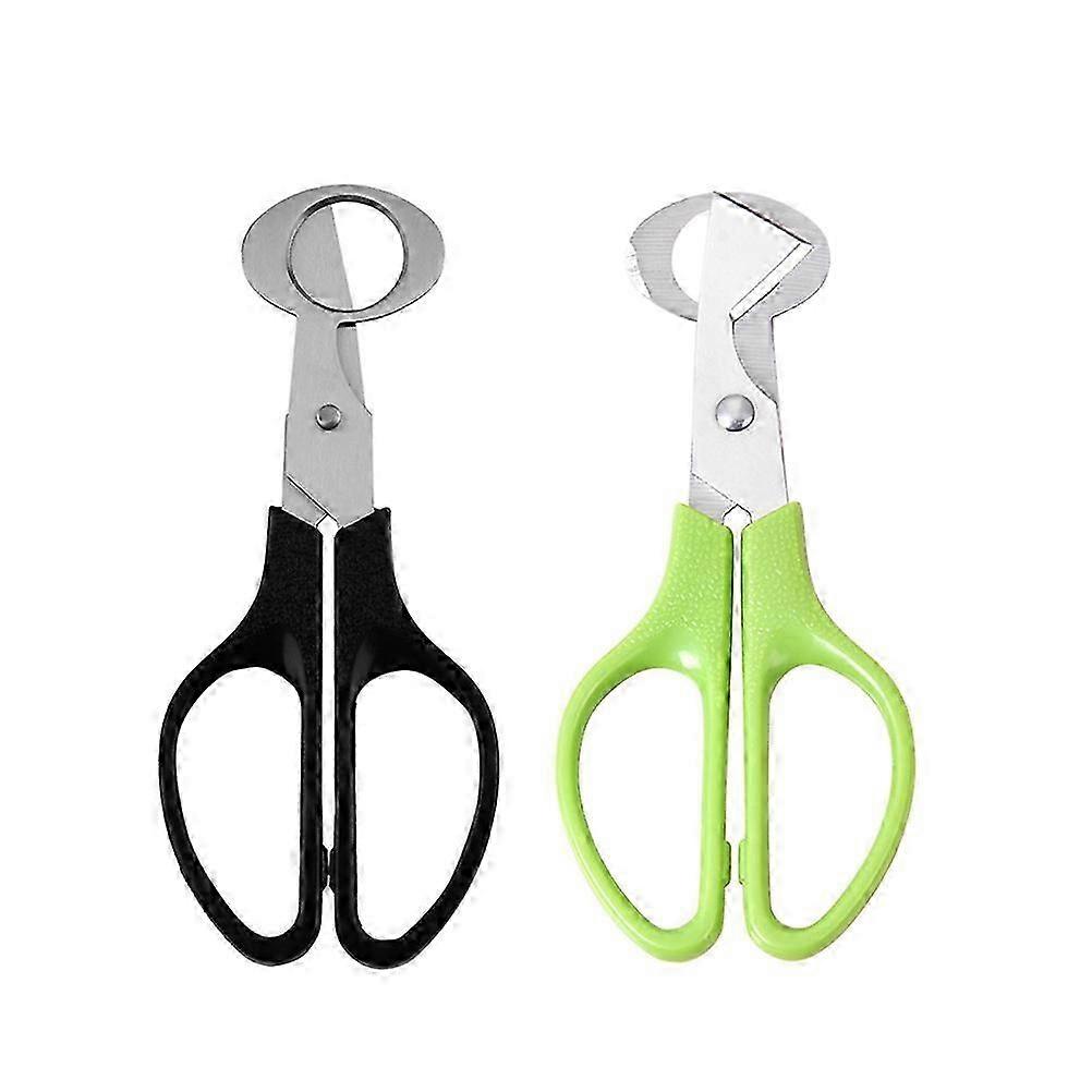 2pcs Stainless Steel Quail Egg Shell Cutters Scissors Small Quail Egg Opener Cigar Cutter Tool for H