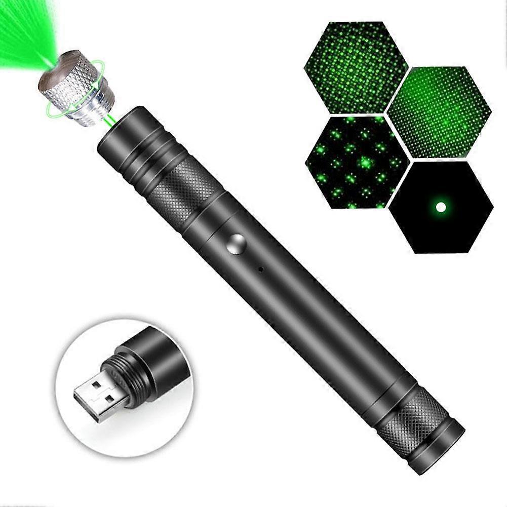 Long Range Flashlight, Green High-power Starry Sky Radium Spotlight