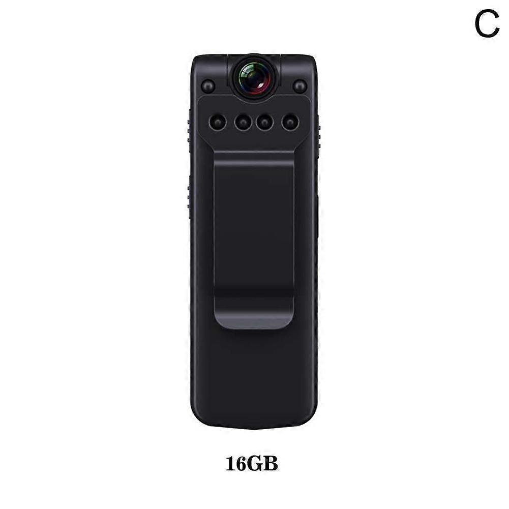 Black (A) 16GB$ One-touch recording smart HD voice recorder 180 degree rotation sports DV