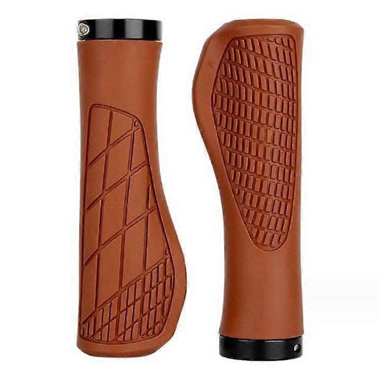 YAH088 1 Pair Bike Handlebar Grip Rubber Shock Absorption 22.2mm Anti-slip Bicycle Handlebar Grips