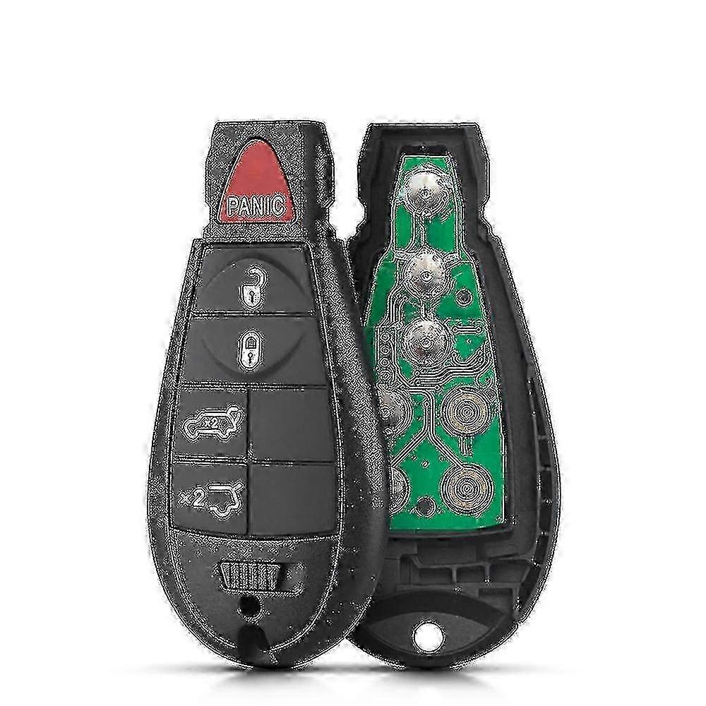 4+1 Button Remote Key Compatible with Certain Brand Vehicles for Grand Caravan Journey Years 2008 to 2014 with 433MHz ID46 Chip