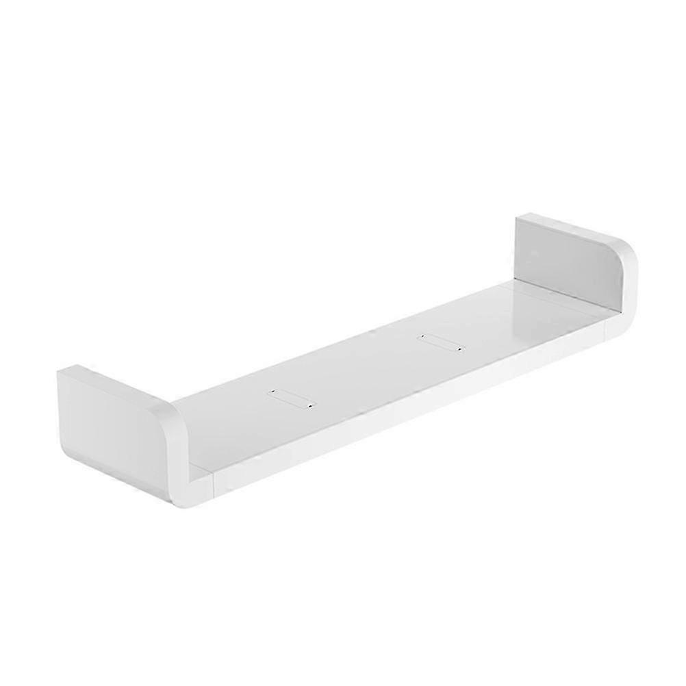 Waterproof Plastic Wall Shelf for Bathroom, 47x11cm, White