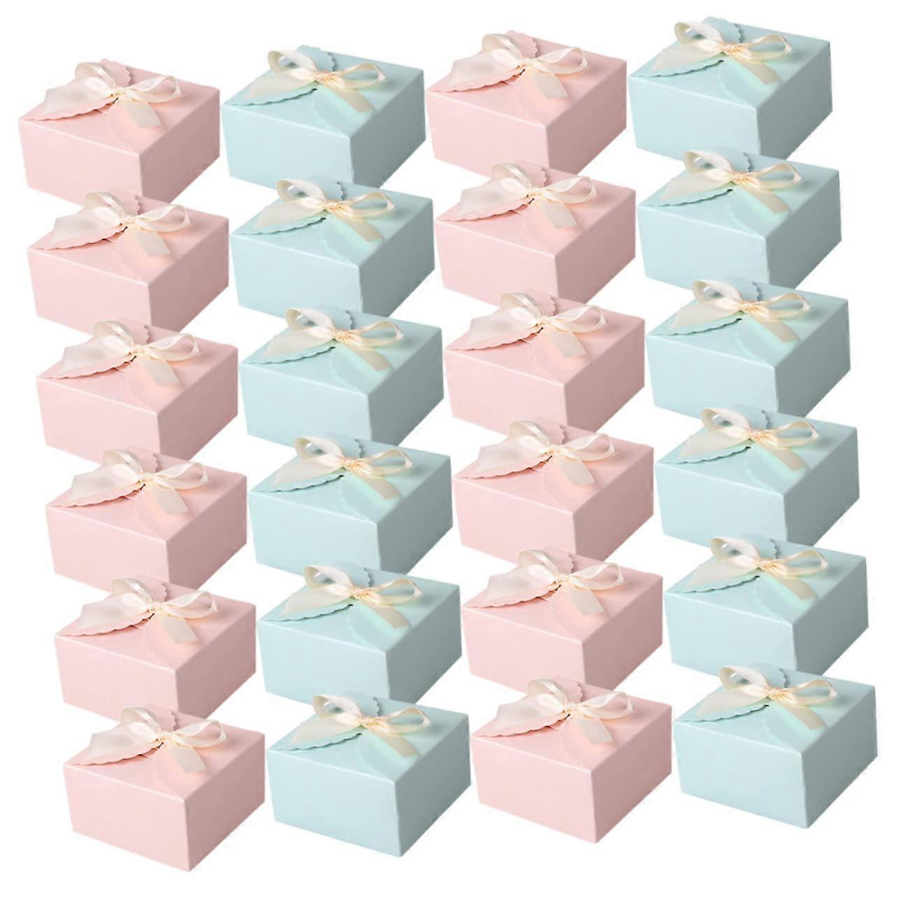 Square Paper Wrapping Boxes 24 Small Paper Boxes for Wedding Favor Boxes Bulk Packaging Boxes