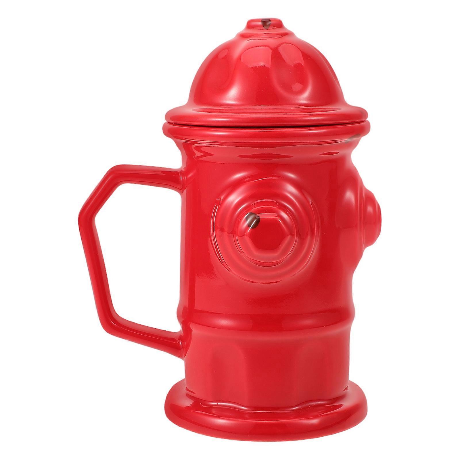Ceramic Fire Hydrant Mug, Creative Design, Unique Tea Cup for Coffee or Juice, Smooth Edges, for Home or Office