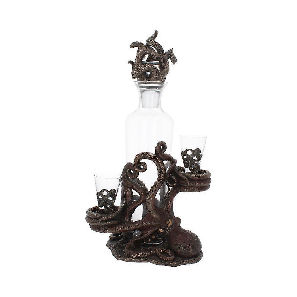 Tentacle Temptation Octopus Squid Bottle And Shot Glass Holder