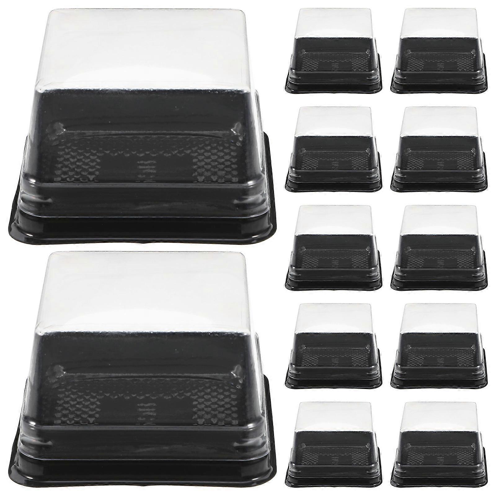 Non-Dropping Square Plastic Boxes for Safe Transport of Baked Goods